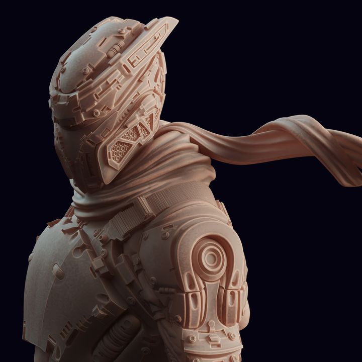 3D Printable Cyberpunk Cyborg Ninja - Yusuke 3D Printable Cyberpunk Cyborg Ninja - Yusuke